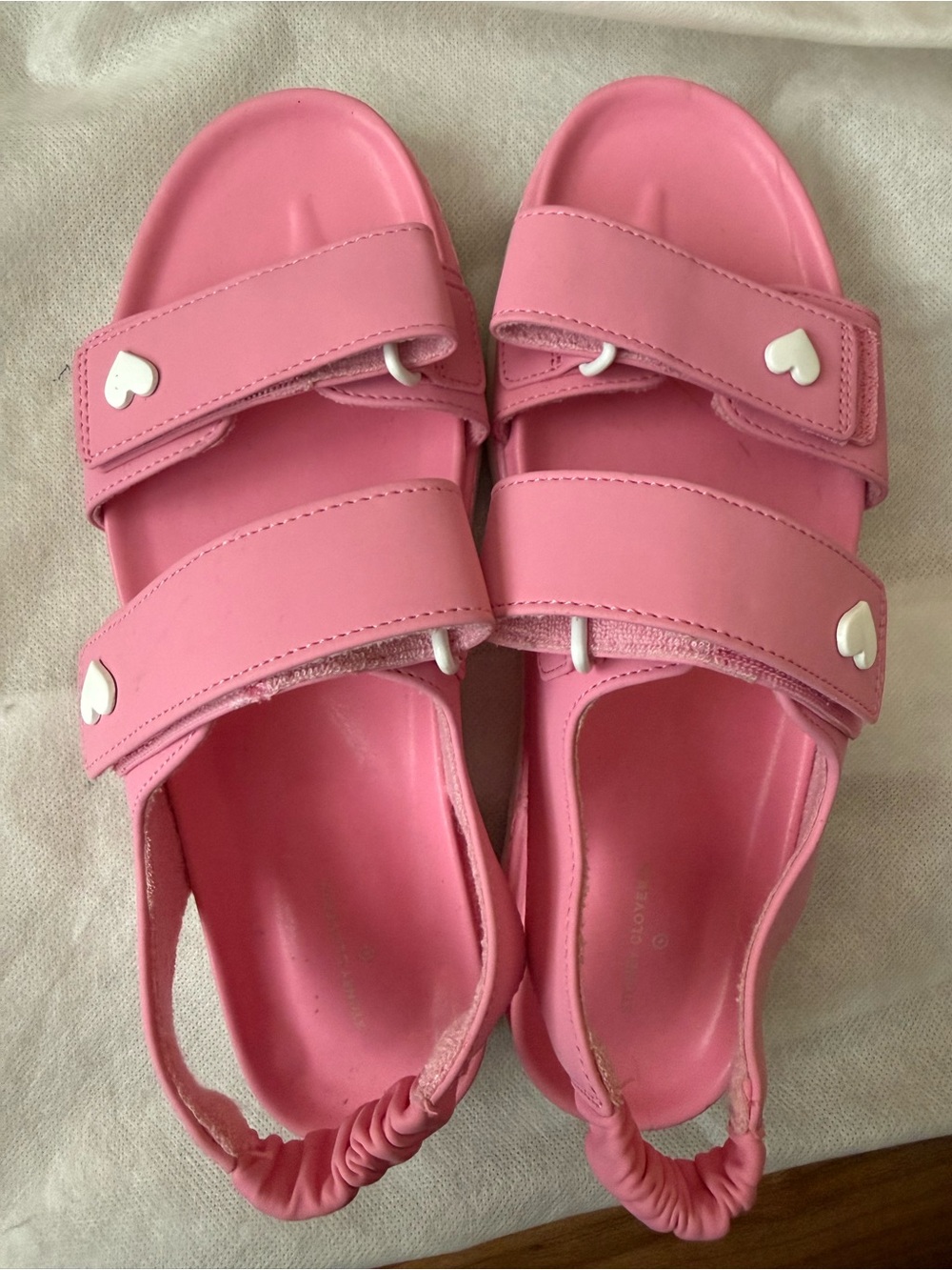 Stoney Clover Lane x Target Pink Heart Accent Slingback Sandals